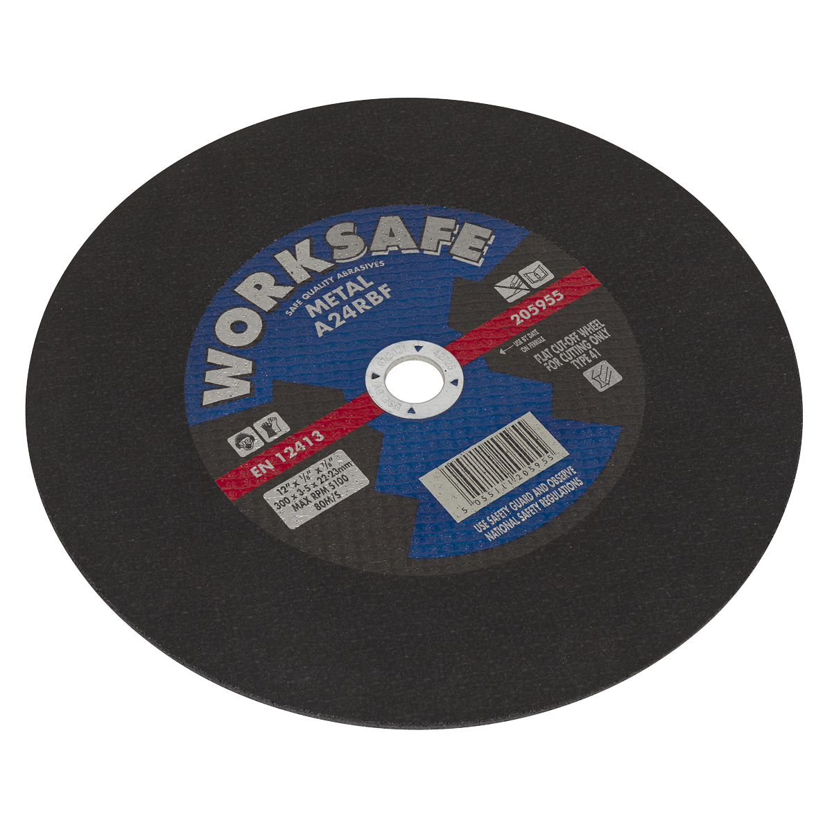 Sealey Ø300 x 3.2 x 22mm Flat Metal Cutting Disc 205955