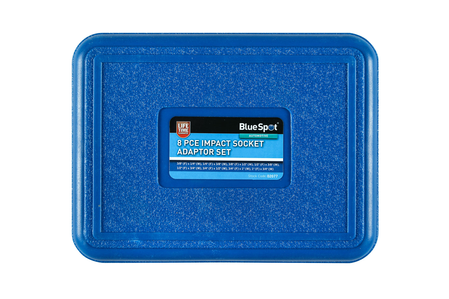 BlueSpot 8 PCE Impact Socket Adaptor Set (1/4"-1") 02077