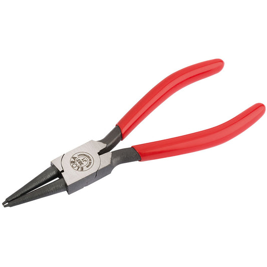 Elora J1 Straight Internal Circlip Pliers with Dipped Handles, 8 - 25mm DRA-21285