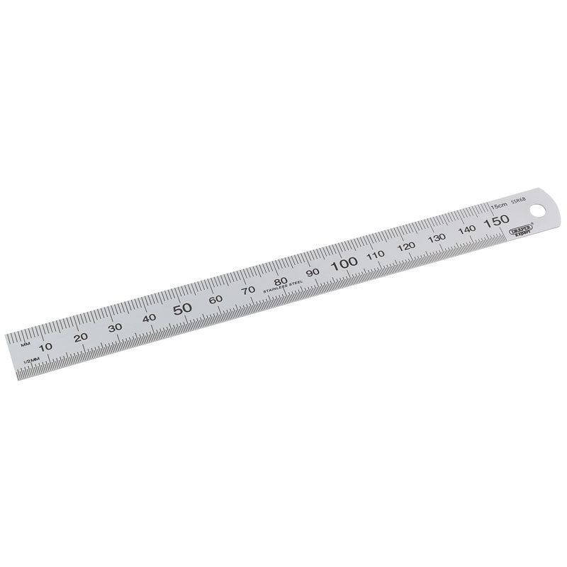 Draper Stainless Steel Rule, 150mm/ 6" DRA-22670