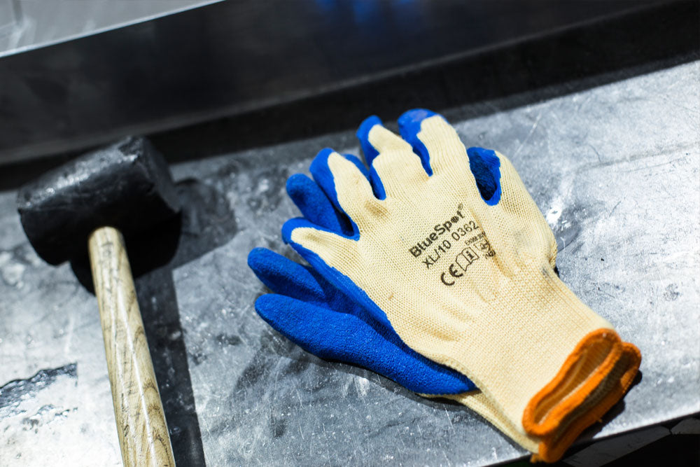 BlueSpot Latex Grip Gloves (XL) 23004
