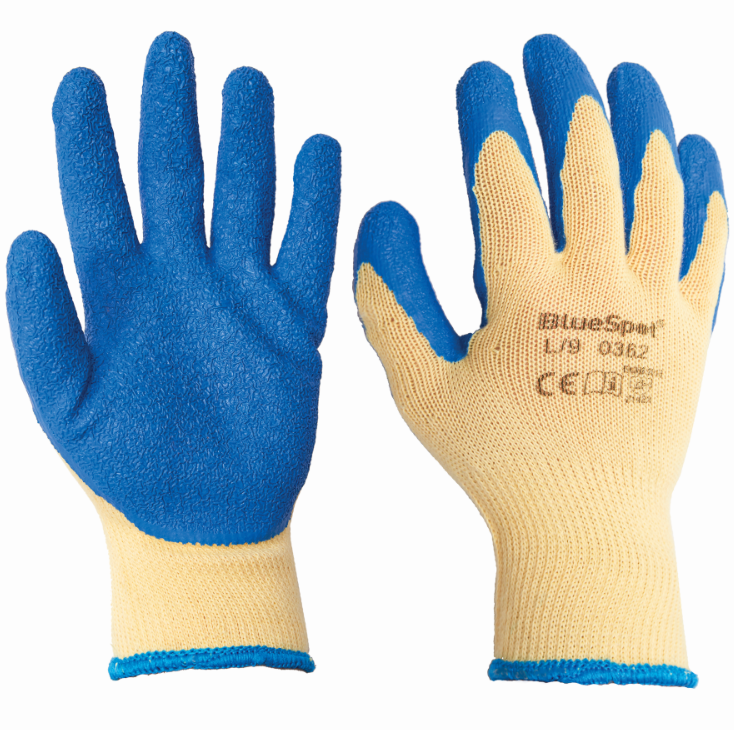 BlueSpot Latex Grip Gloves (Large) 23002