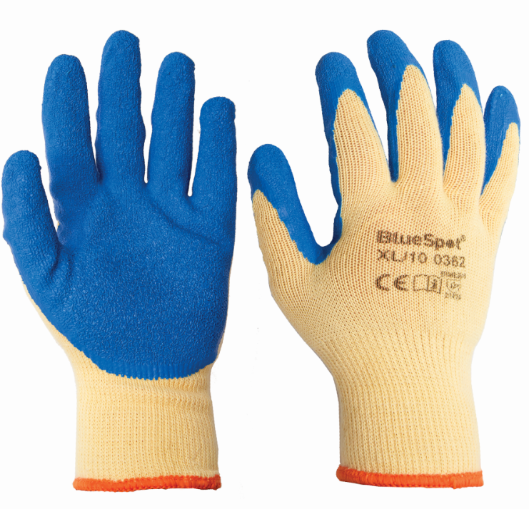 BlueSpot Latex Grip Gloves (XL) 23004