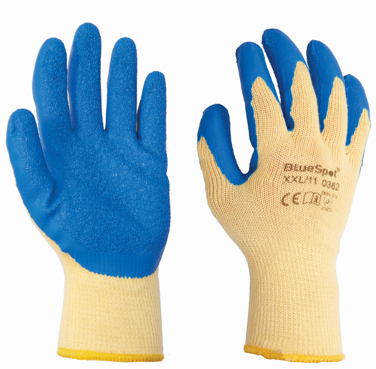 BlueSpot Latex Grip Gloves (XXL) 23006