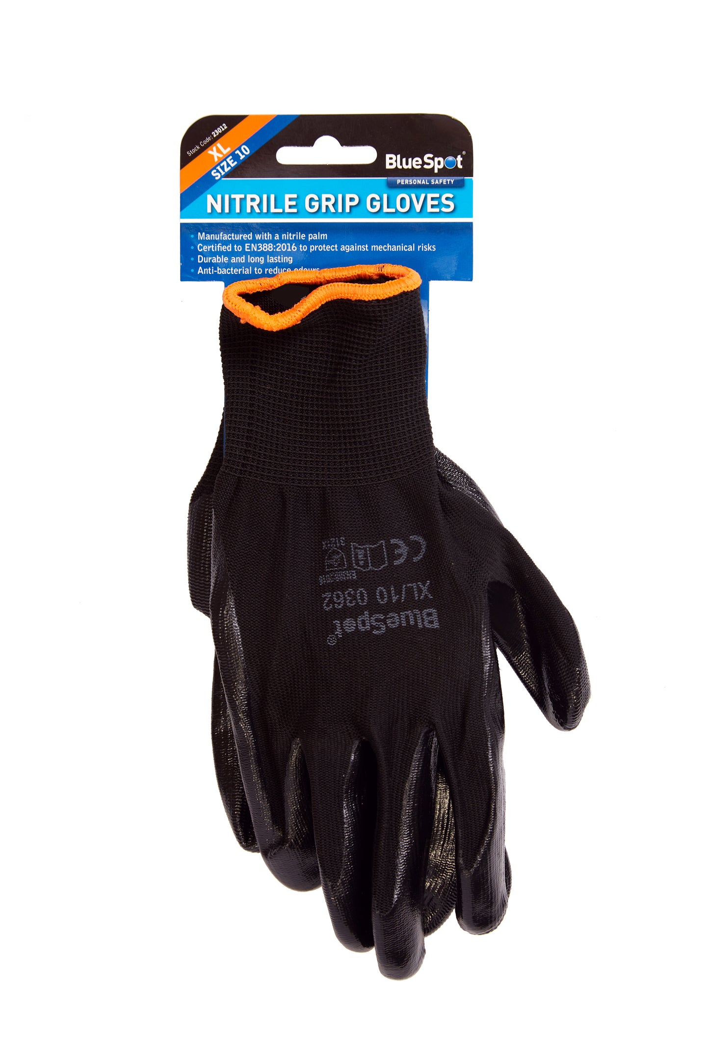 BlueSpot Nitrile Grip Gloves (XL) 23012