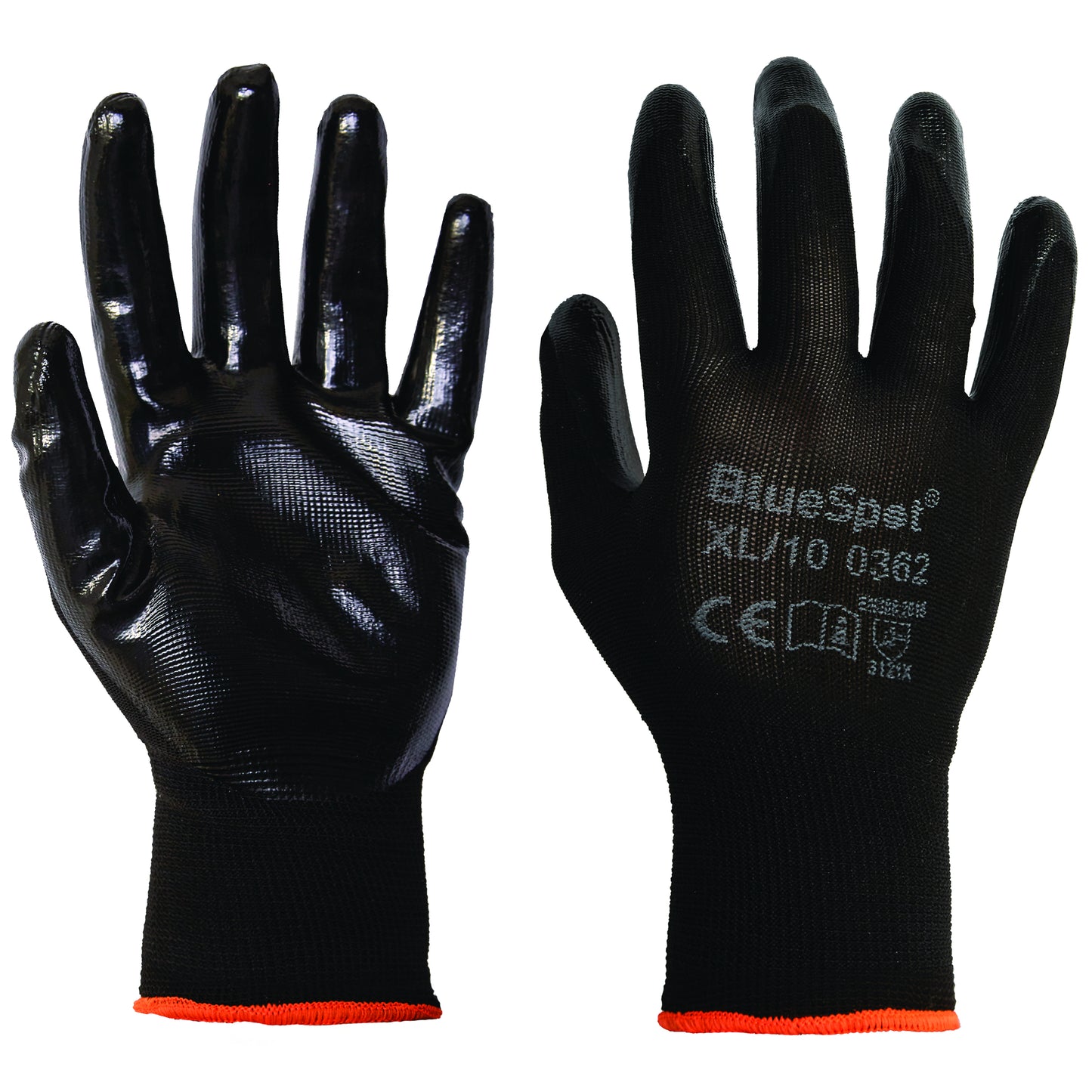BlueSpot Nitrile Grip Gloves (XL) 23012