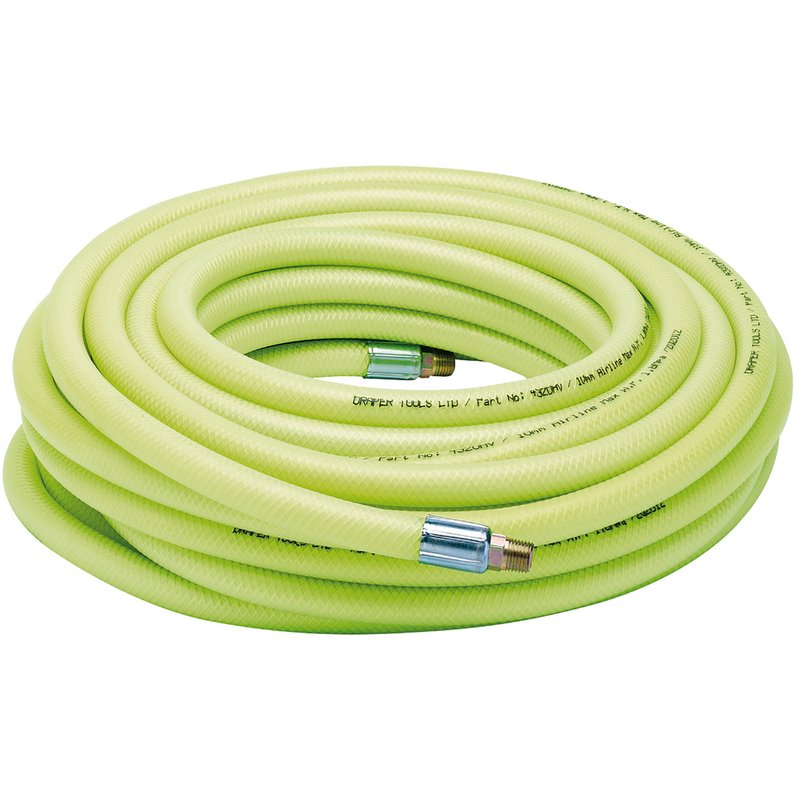 Draper High-Vis Air Line Hose, 15.2m, 10mm Bore, 1/4" BSP DRA-23191
