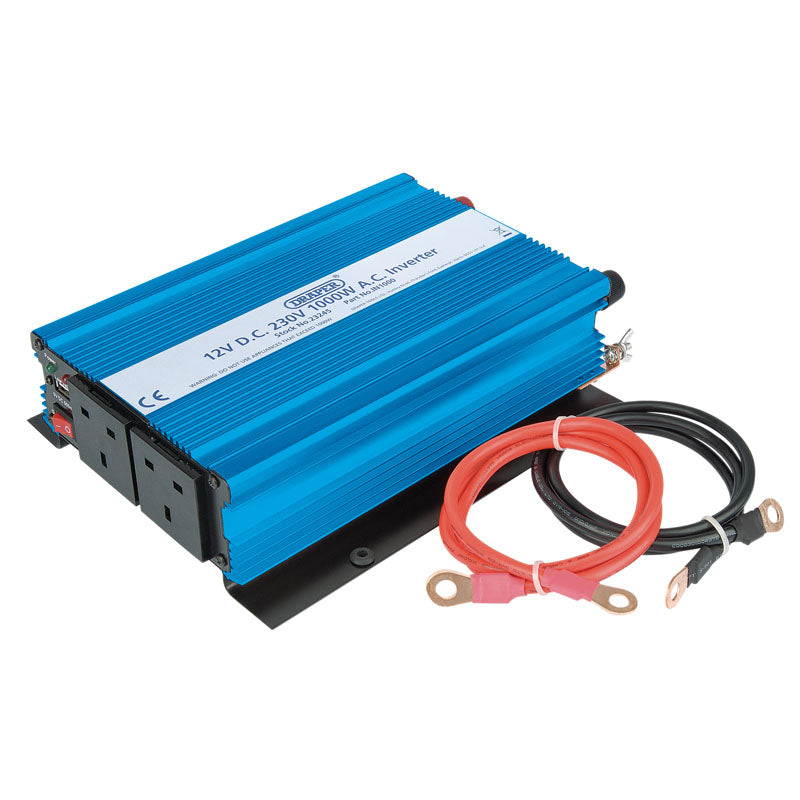 Draper 12V DC-AC Inverter, 1000W DRA-23245