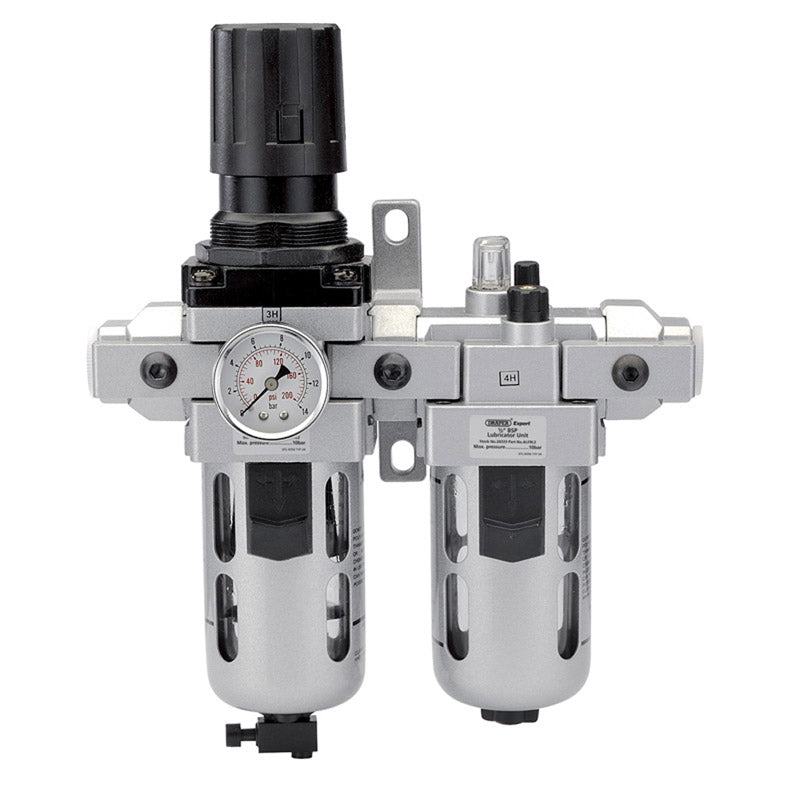 Draper 1/2" BSP Combined Filter/Regulator/Lubricator DRA-24333