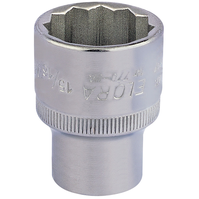Elora Bi-Hexagon Socket, 1/2" Sq. Dr., 15/16" DRA-24450