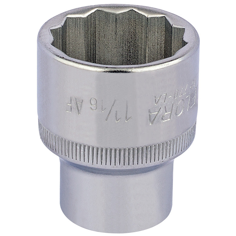 Elora Bi-Hexagon Socket, 1/2" Sq. Dr., 1.1/16" DRA-24484