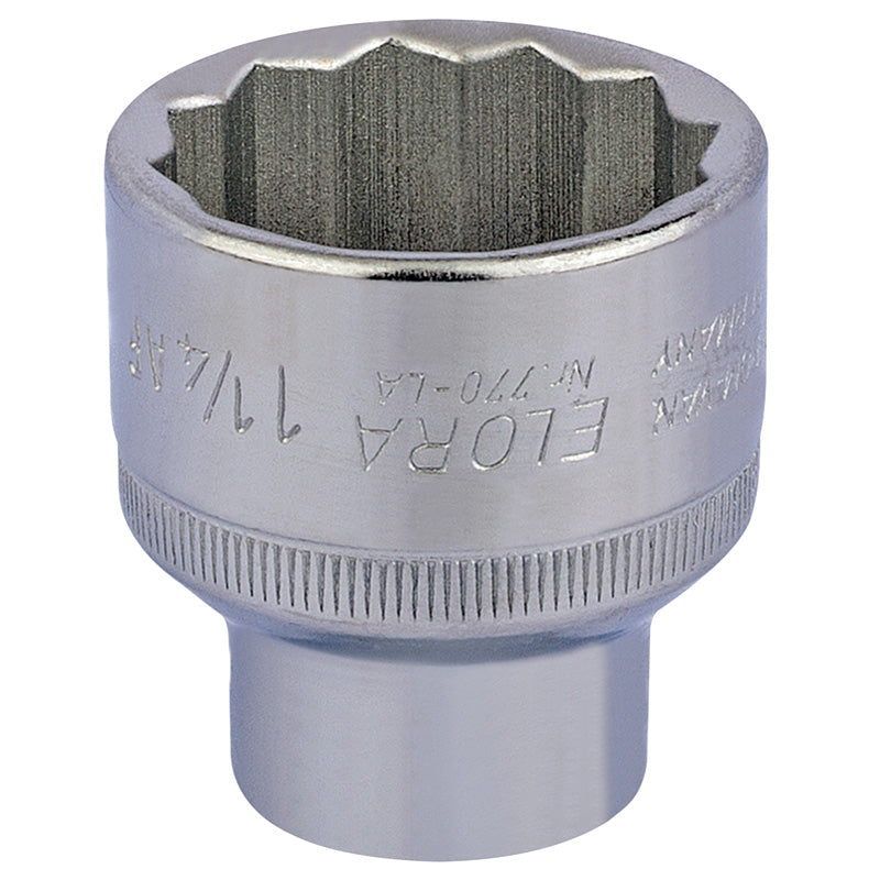 Elora Bi-Hexagon Socket, 1/2" Sq. Dr., 1.1/4" DRA-24517