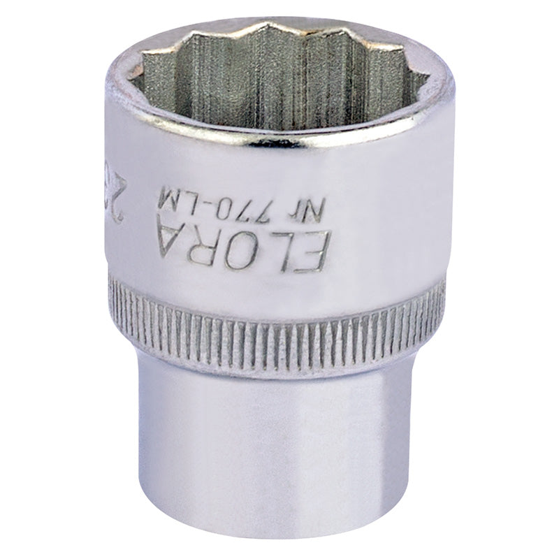 Elora Bi-Hexagon Socket, 1/2" Sq. Dr., 23mm DRA-24682