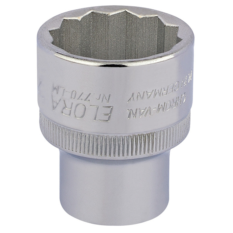 Elora Bi-Hexagon Socket, 1/2" Sq. Dr., 27mm DRA-24723