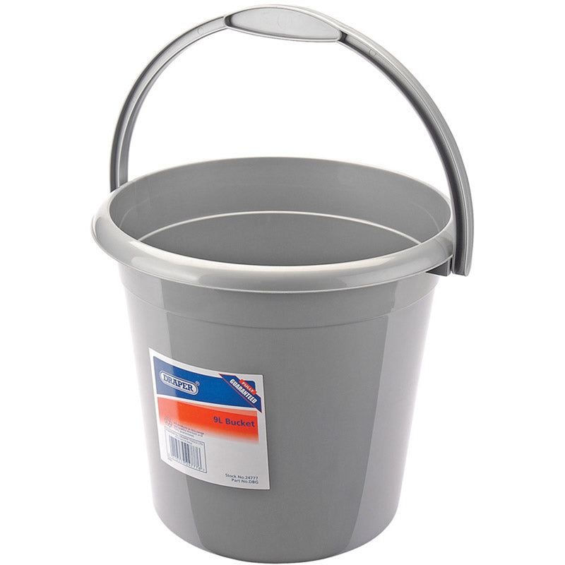 Draper Plastic Bucket, 9L DRA-24777