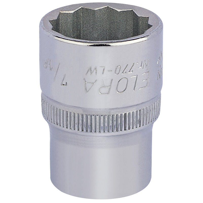 Elora Whitworth Bi-Hexagon Socket, 1/2" Sq. Dr., 7/16" DRA-24848