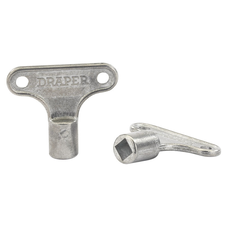 Draper Zinc Radiator Keys (Pack of 2) DRA-24866