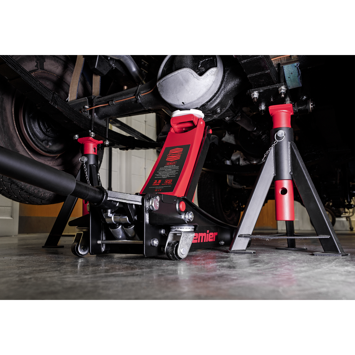 Sealey 2.5tonne Low Entry Trolley Jack with Rocket Lift 2500LE