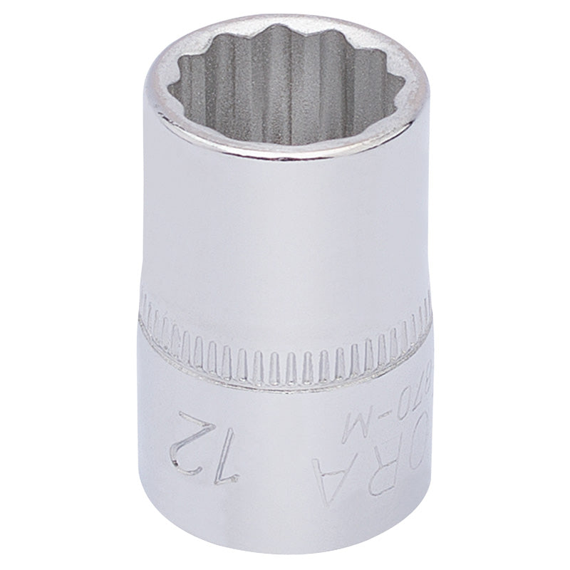 Elora Bi-Hexagon Socket, 3/8" Sq. Dr., 12mm DRA-25888