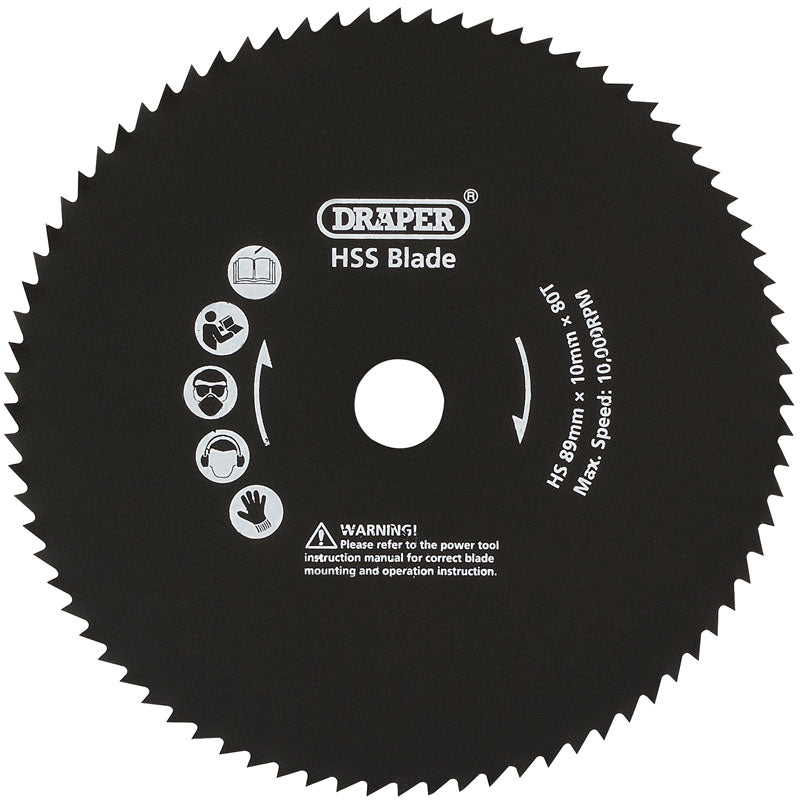 Draper 89mm Metal Cut Blade for Draper Storm Force® ; Mini Plunge Saw DRA-25914