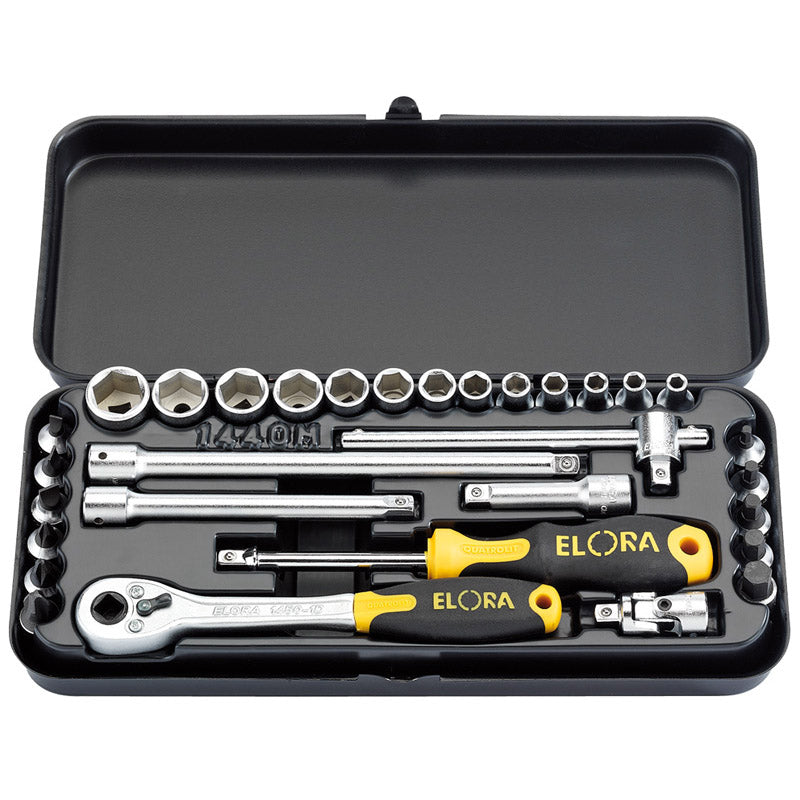 Elora Metric Socket Set, 1/4" Sq. Dr. (31 Piece) DRA-25931