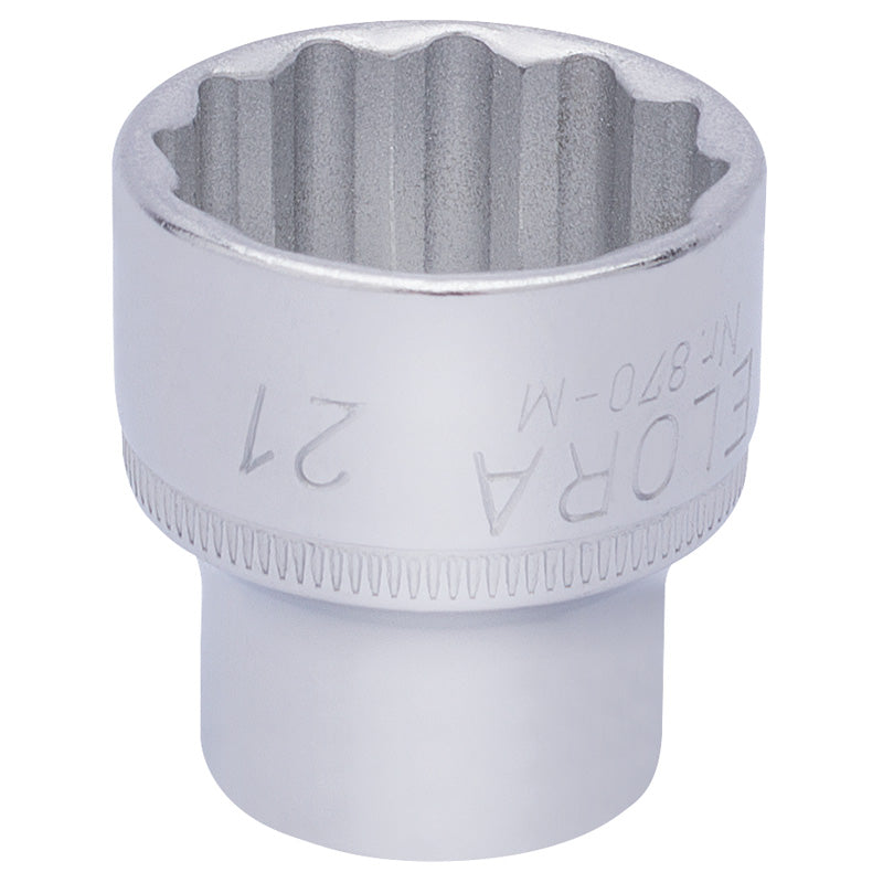 Elora Bi-Hexagon Socket, 3/8" Sq. Dr., 21mm DRA-25979