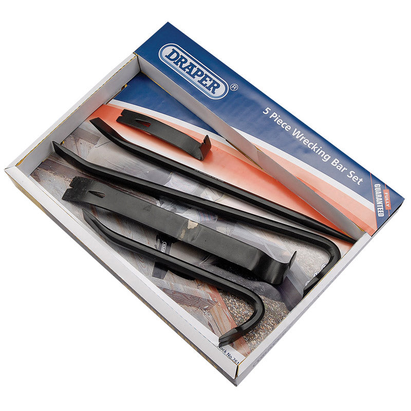 Draper Wrecking Bar Set (5 Piece) DRA-26123