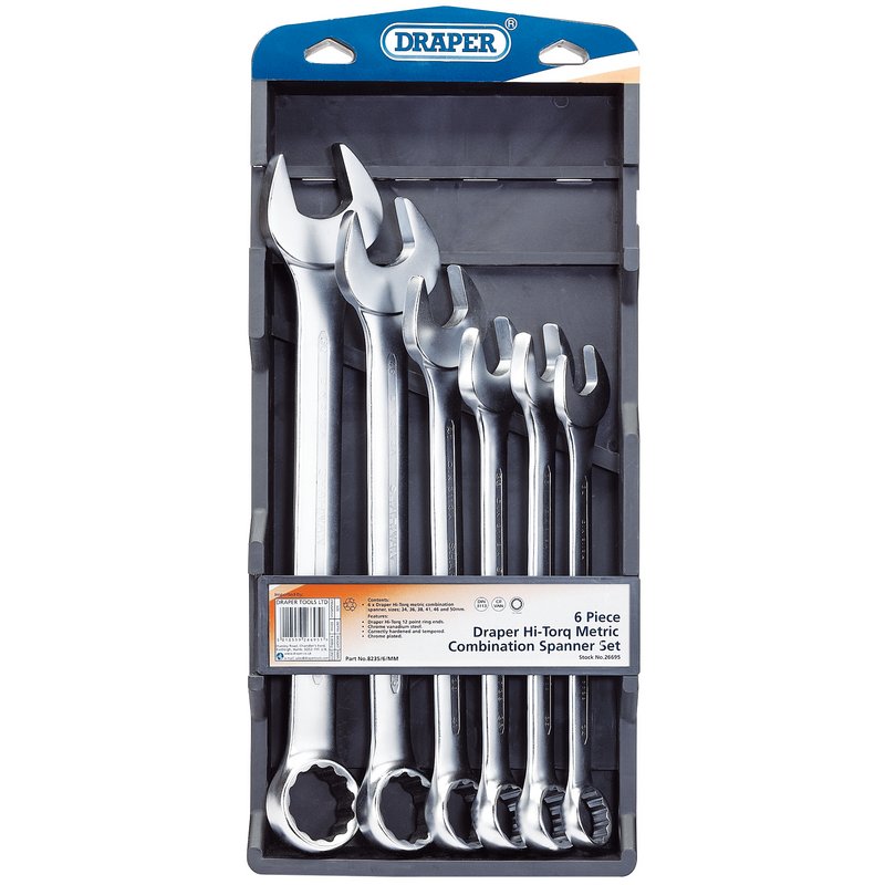 Draper HI-TORQ® ; Metric Combination Spanner Set (6 Piece) DRA-26695
