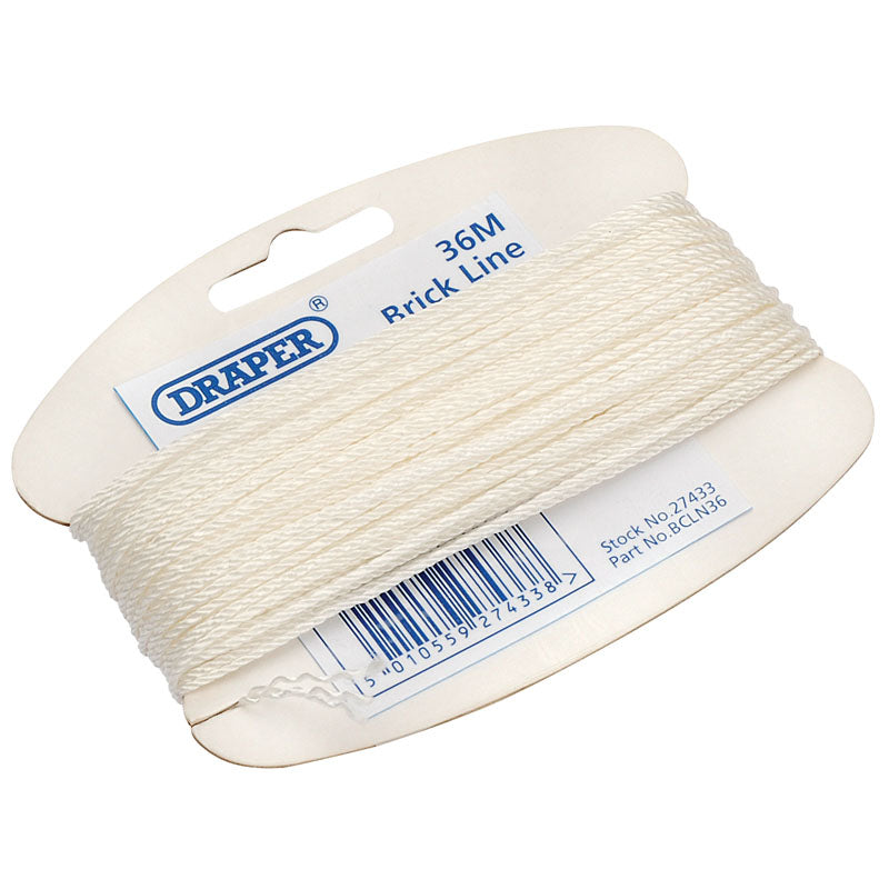 Draper Brick Line, 36m, White DRA-27433