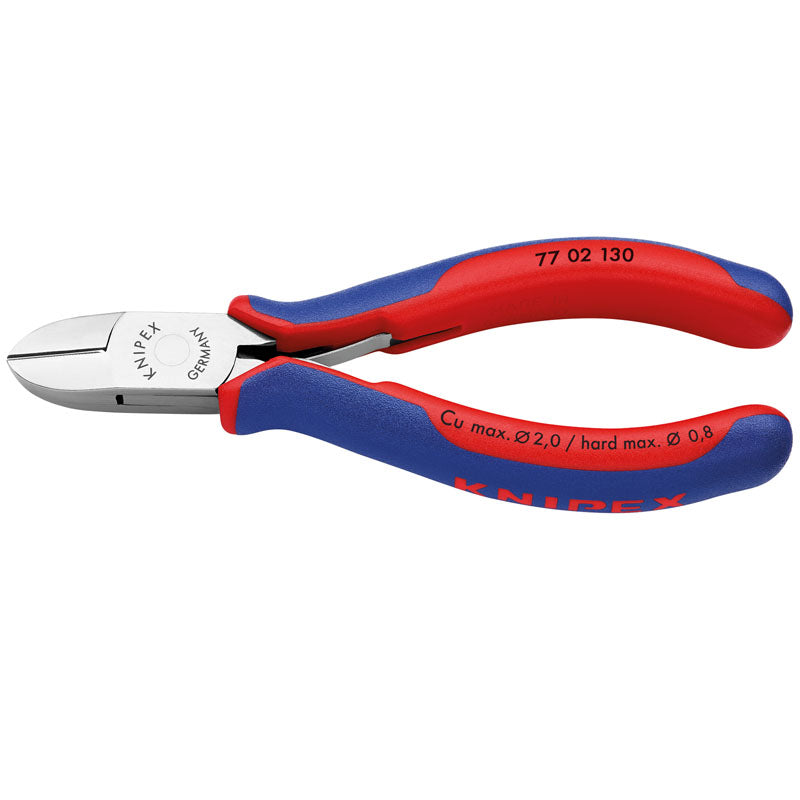 Knipex 77 02 130 Bevelled Electronics Diagonal Cutters, 130mm DRA-27724
