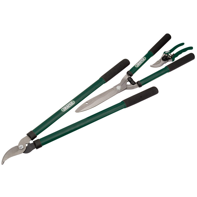 Draper Lopper, Shears and Secateur Set (3 Piece) DRA-28210