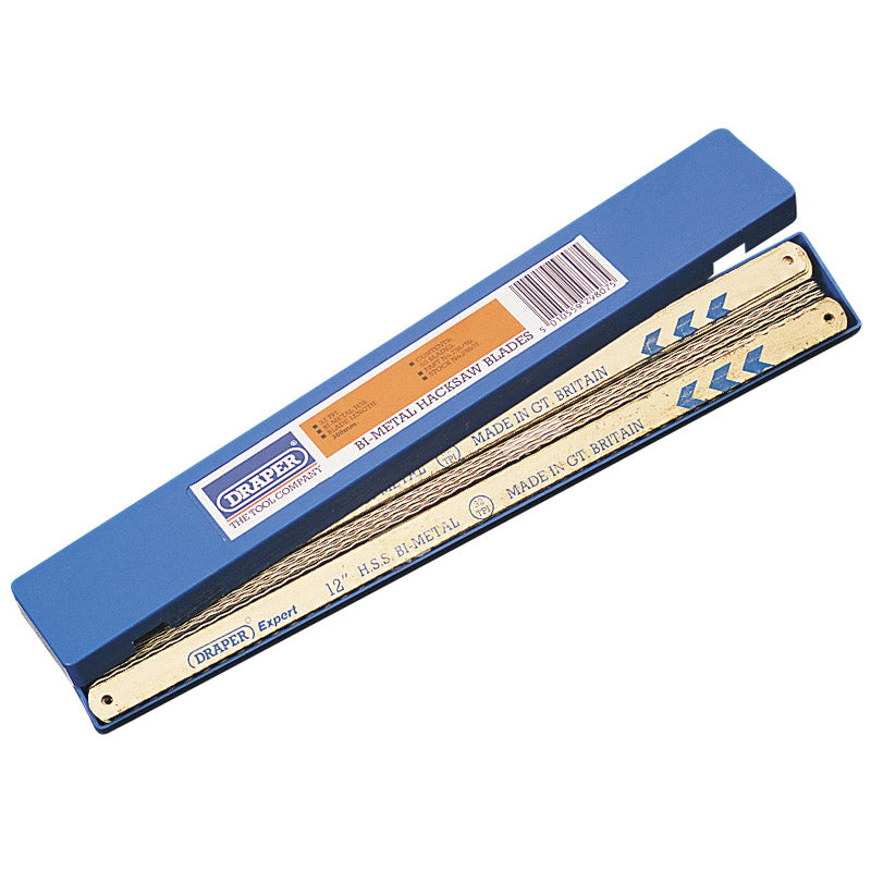 Draper Bi-Metal Hacksaw Blades, 300mm, 32tpi (Box of 50) DRA-29807
