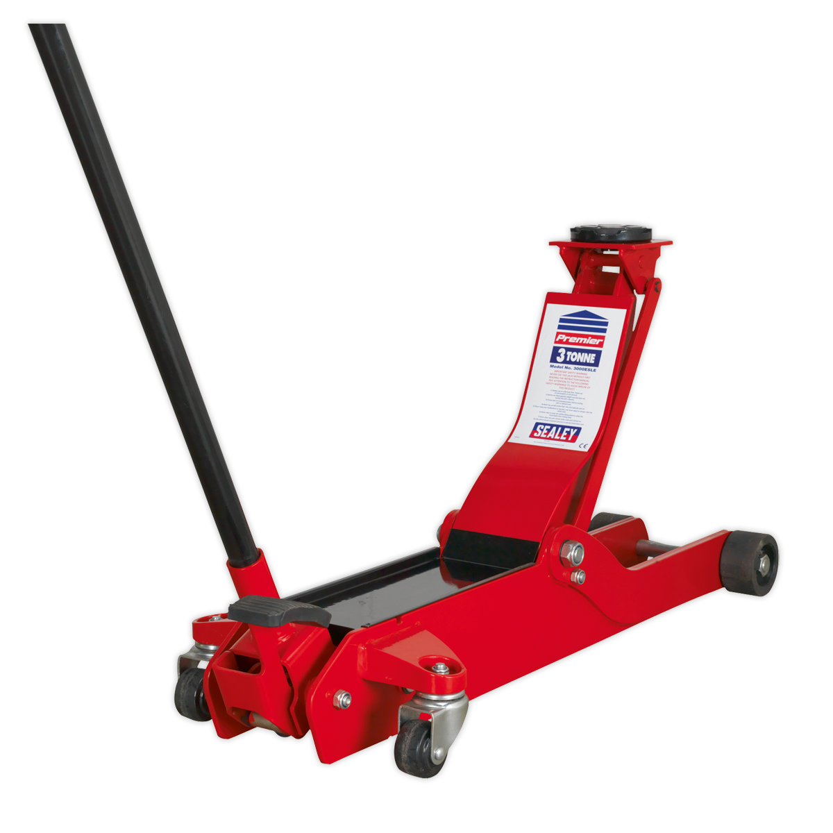Sealey 3tonne Low Entry European Style Trolley Jack 3000ESLE