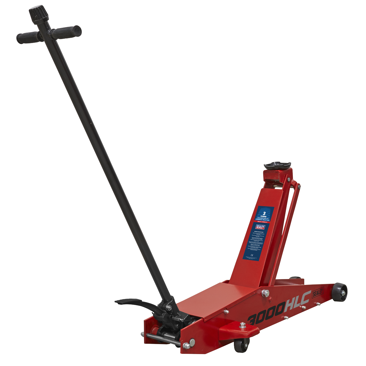 Sealey 3tonne Long Reach High Lift Trolley Jack 3000HLC