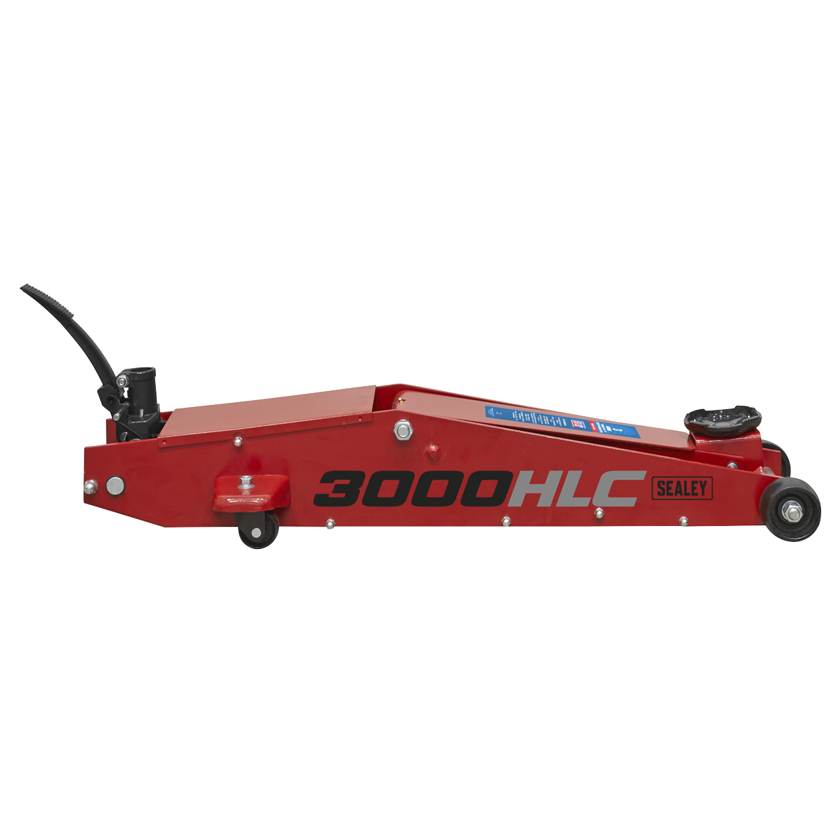 Sealey 3tonne Long Reach High Lift Trolley Jack 3000HLC