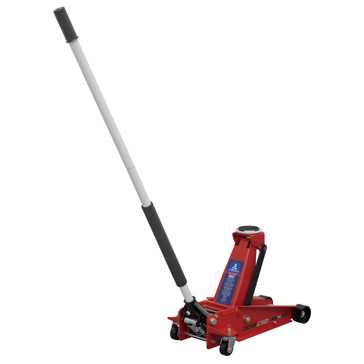 Sealey 3tonne Trolley Jack with Super Rocket Lift 3015CXD