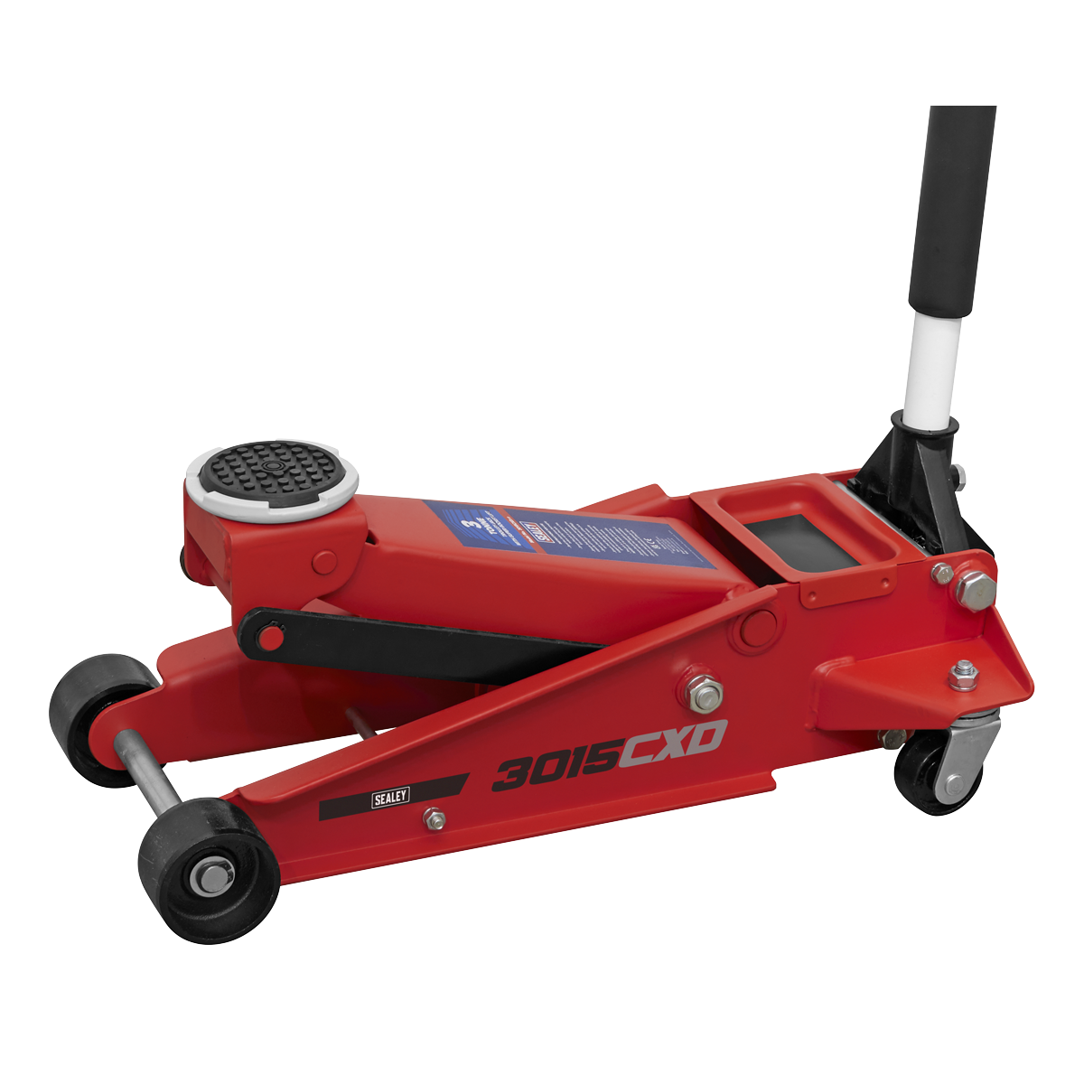 Sealey 3tonne Trolley Jack with Super Rocket Lift 3015CXD