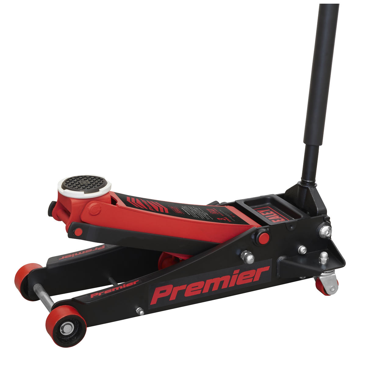 Sealey 3tonne Trolley Jack with Rocket Lift - Red 3040AR