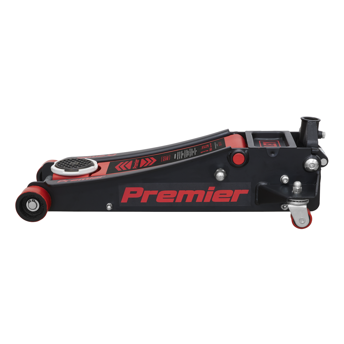 Sealey 3tonne Trolley Jack with Rocket Lift - Red 3040AR