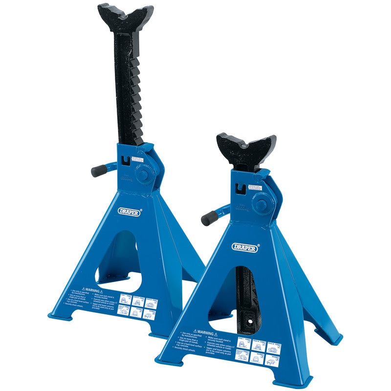 Draper Ratcheting Axle Stands, 6 Tonne (Pair) DRA-30883