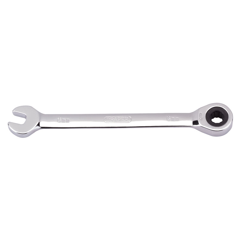 Draper Metric Ratcheting Combination Spanner, 6mm DRA-31003