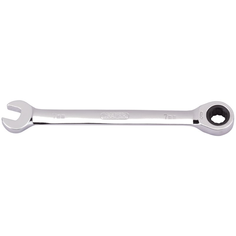 Draper Metric Ratcheting Combination Spanner, 7mm DRA-31004