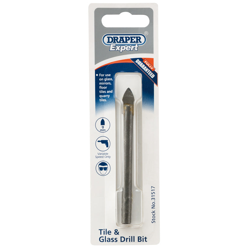 Draper Tile and Glass Drill Bit, 9mm DRA-31517