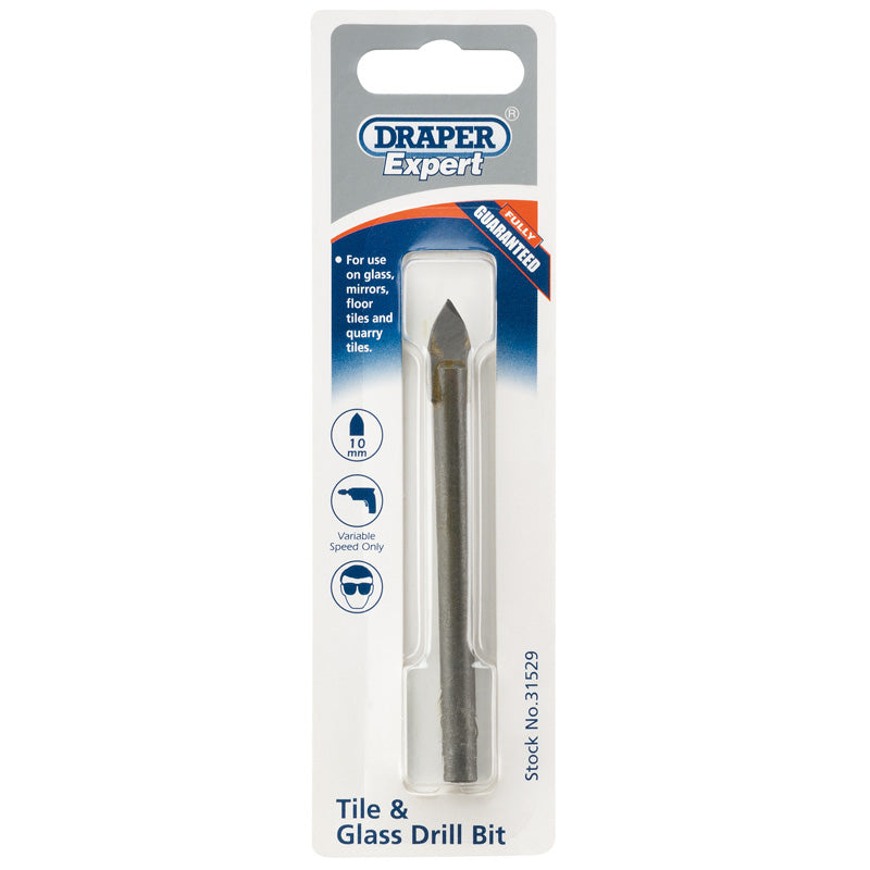 Draper Tile and Glass Drill Bit, 10mm DRA-31529