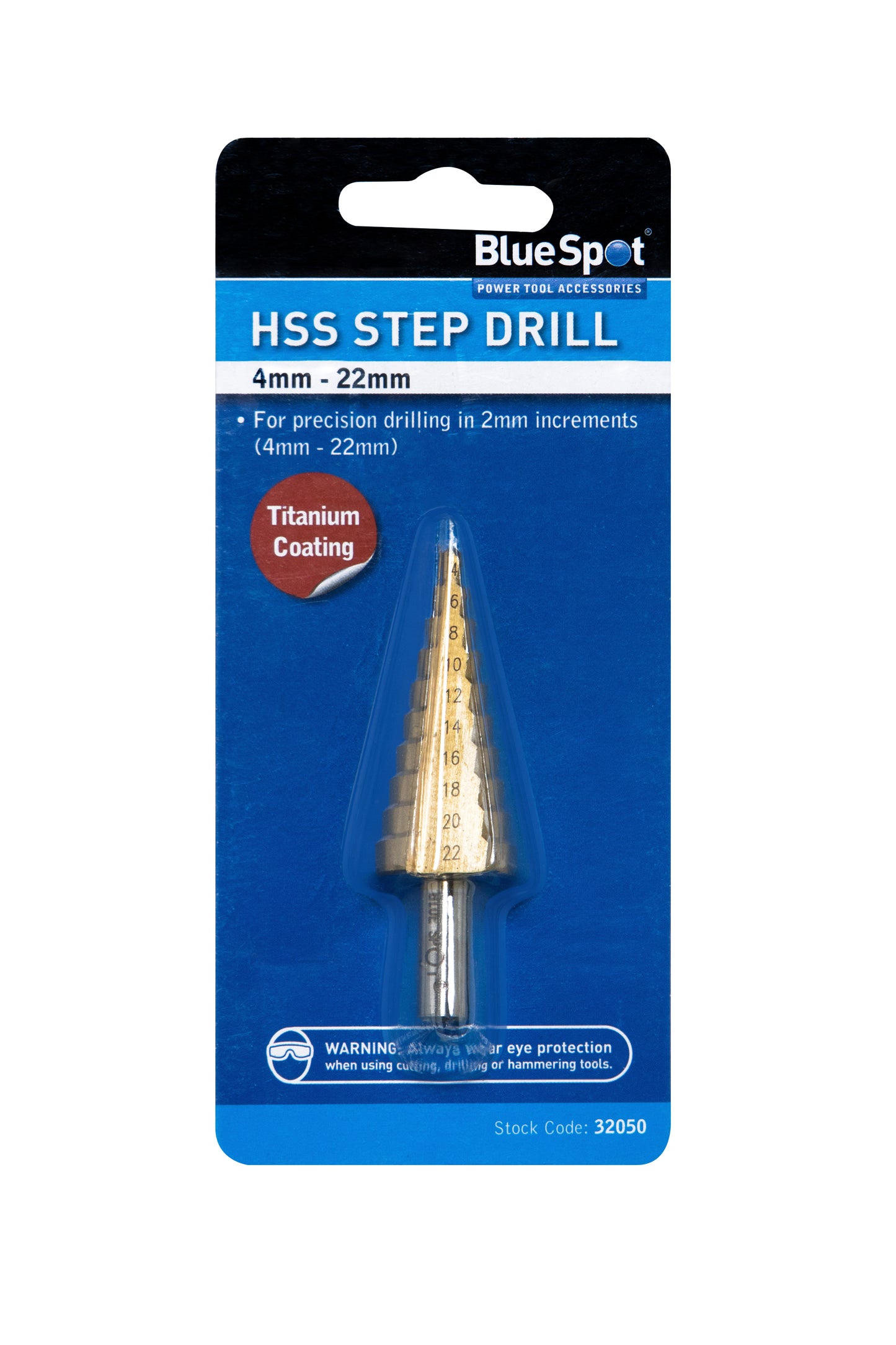 BlueSpot HSS Step Drill (4-22mm) 32050