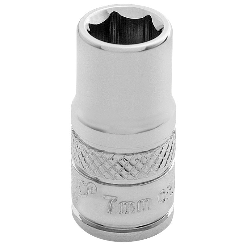 Draper HI-TORQ® ; 6 Point Socket, 1/4" Sq. Dr., 7mm DRA-32487