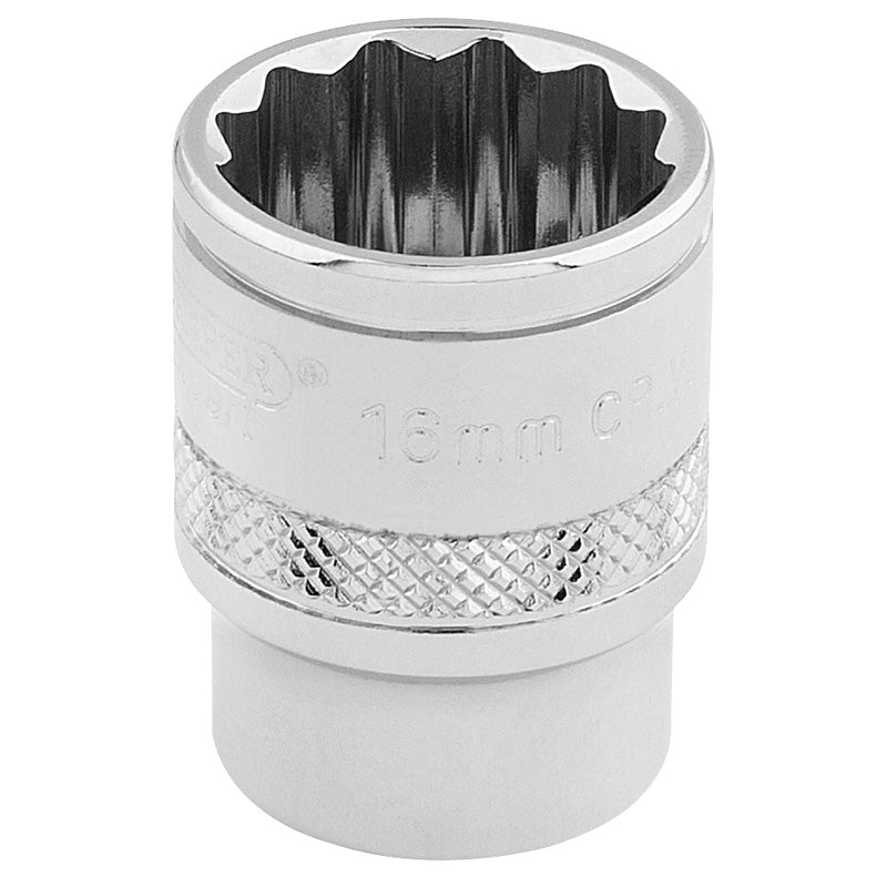 Draper HI-TORQ® ; 12 Point Socket, 3/8" Sq. Dr., 16mm DRA-32780