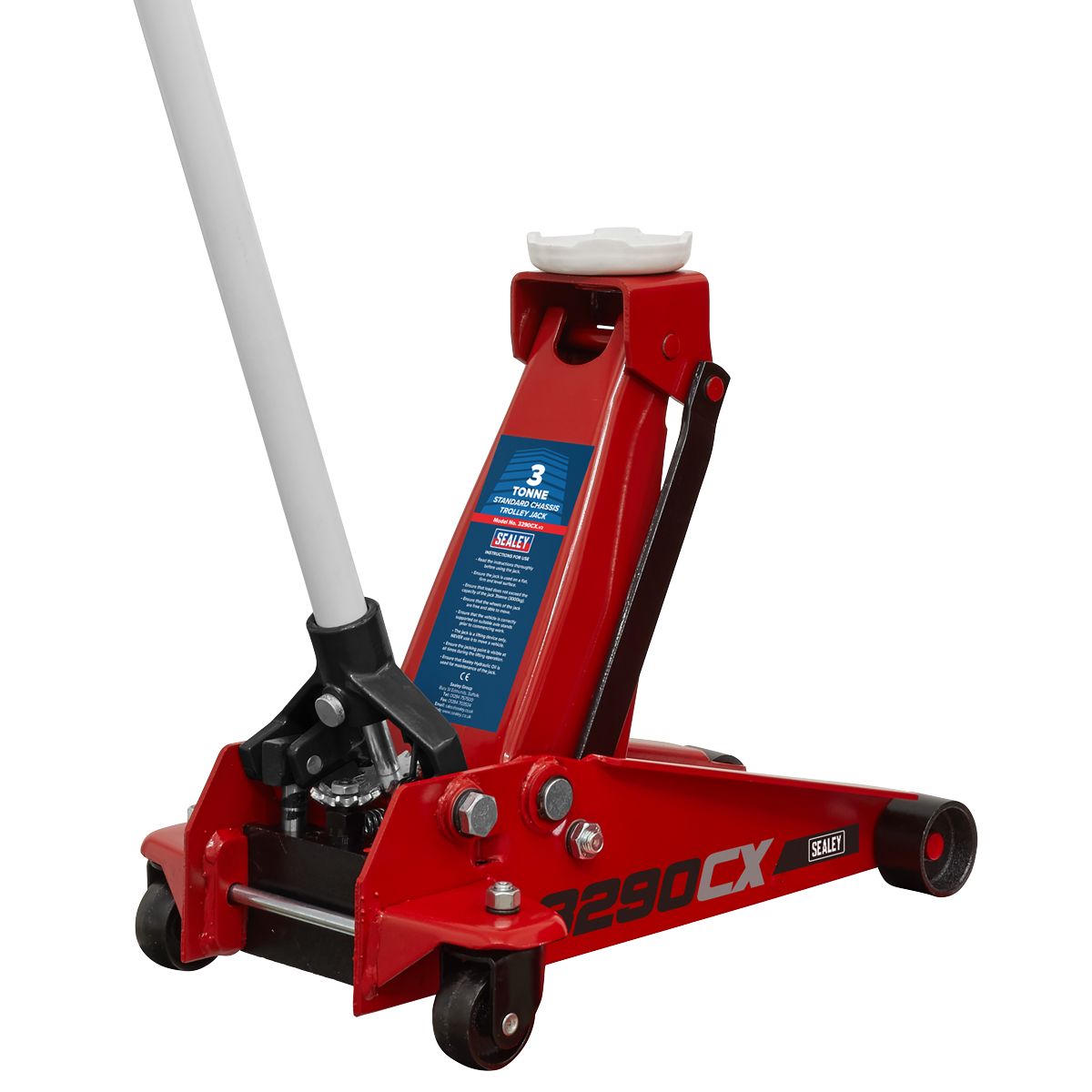 Sealey 3tonne Standard Chassis Trolley Jack 3290CX
