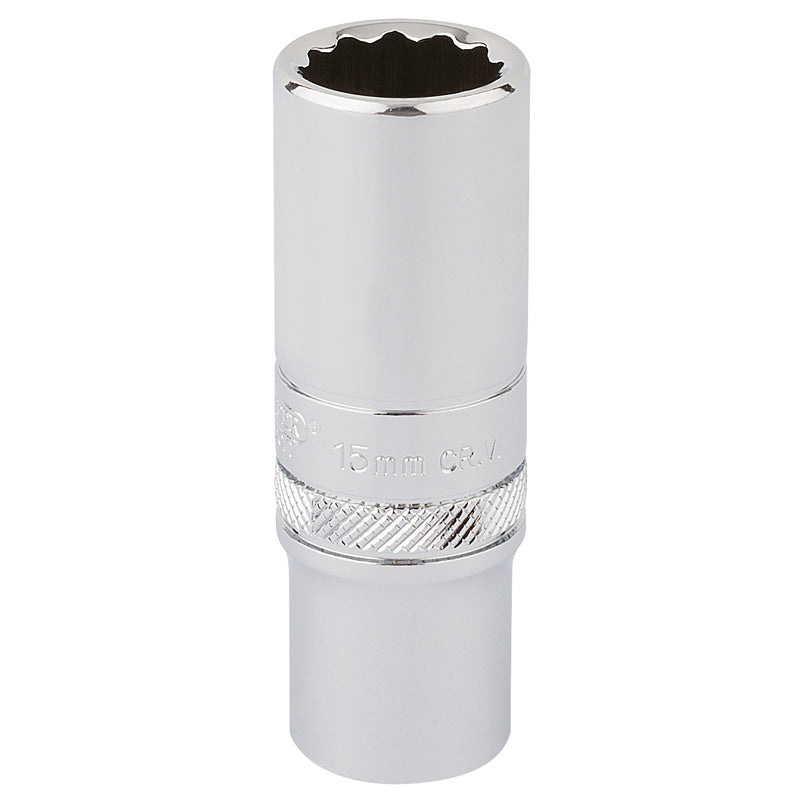 Draper HI-TORQ® ; 12 Point Deep Socket, 3/8" Sq. Dr., 15mm DRA-32965