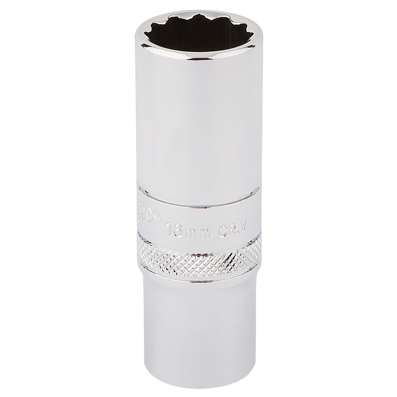 Draper HI-TORQ® ; 12 Point Deep Socket, 3/8" Sq. Dr., 16mm DRA-32990